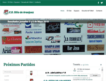 Tablet Screenshot of clubdeportivositiodearanjuez.com
